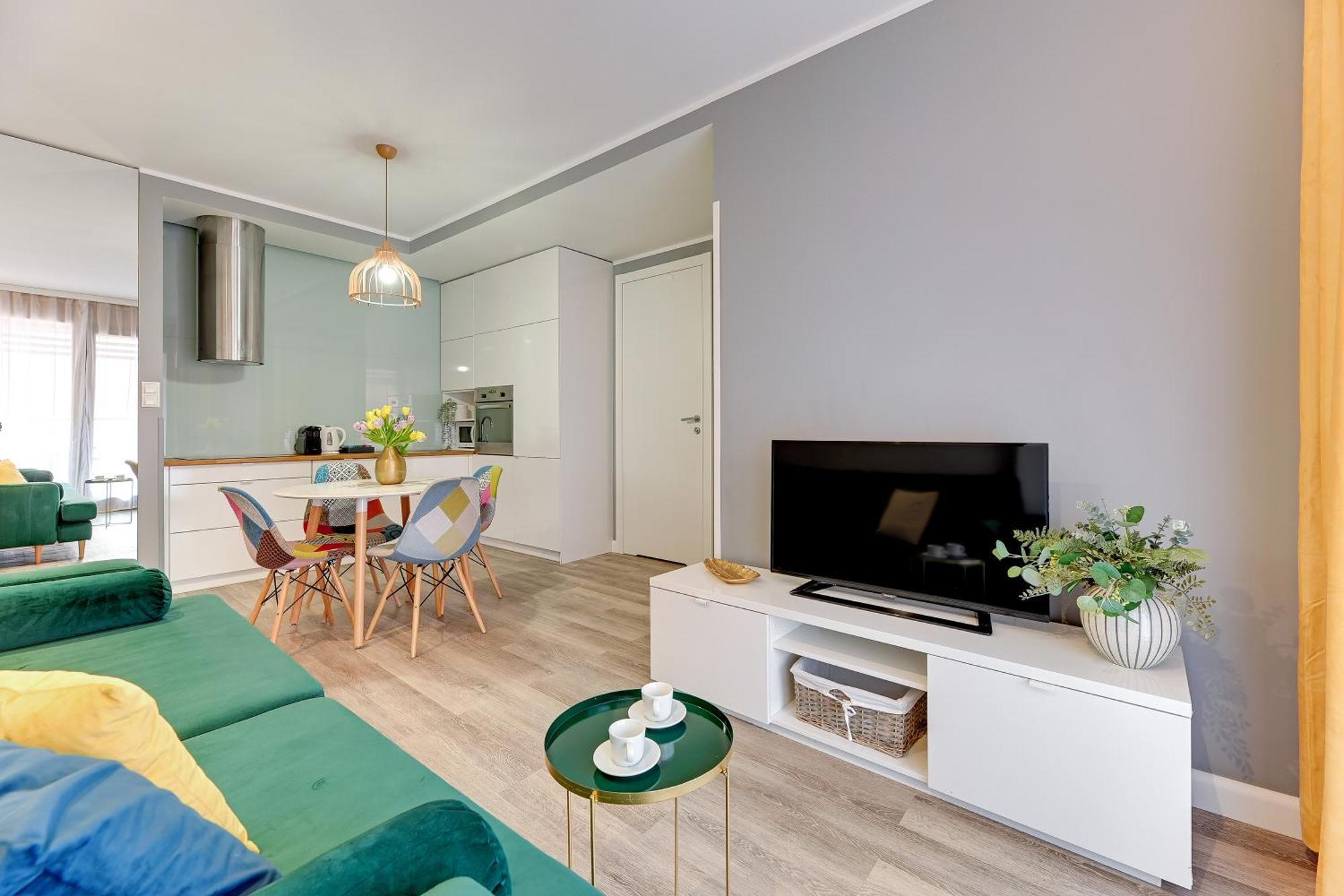 Aura - Riverside & Parking By Downtown Apartments Gdańsk Kamer foto